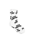 Mike Sherm Logo Socks (White)