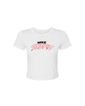 Logo Baby Crop Top (White)
